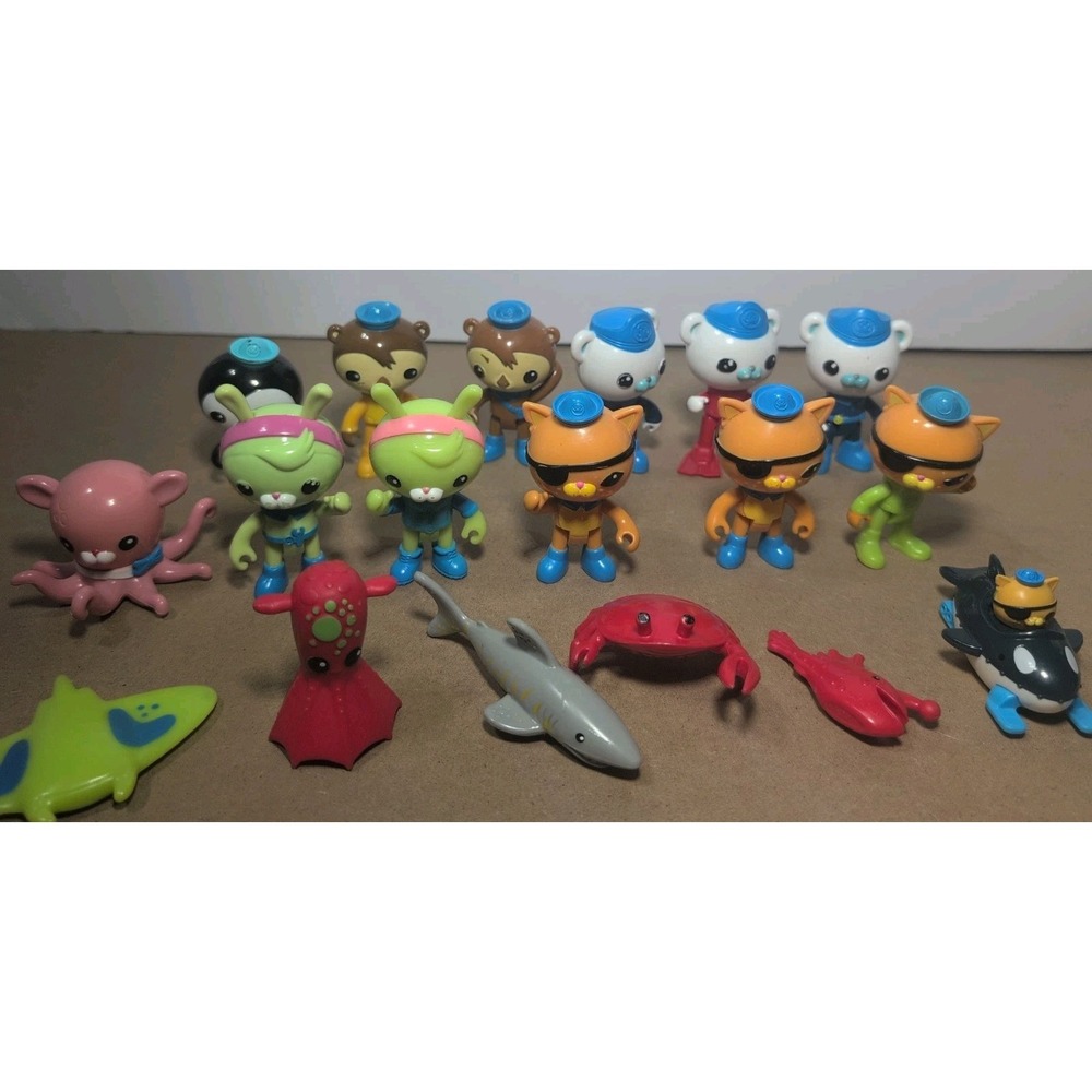 Lot of 18 Mattel Octonauts Characters 3" Figures Dolls Animals 2010 2011